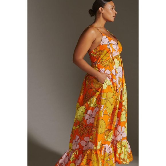 Plenty by Tracy Reese | 100% Cotton Flower Power Maxi Dress | NWT - Picture 7 of 11